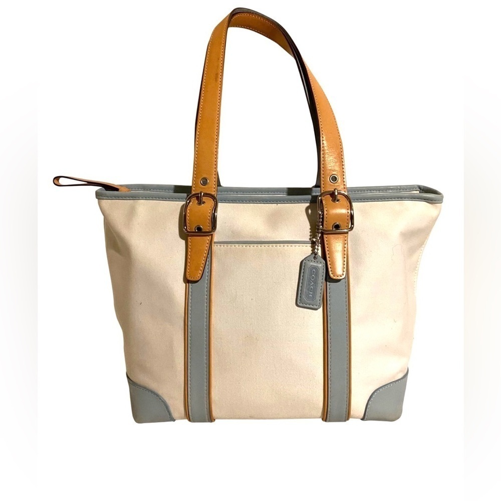 Coach vintage nylon satchel handbag